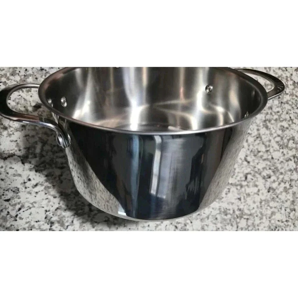 The Cellar Stainless Steel Cookware Set 5-Piece 3-Ply Base Pots & Pans